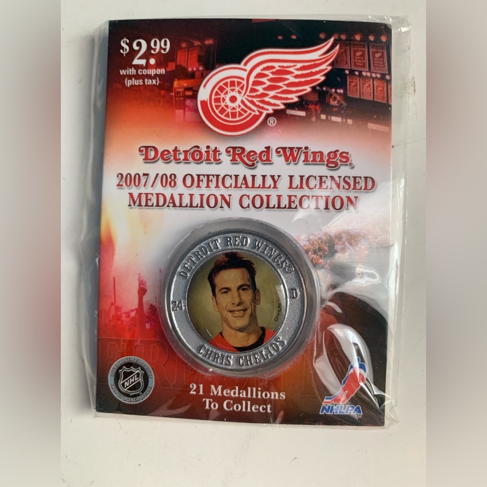 Detroit Red Wings Medallion Collection 2007/2008 Chris Chelios
